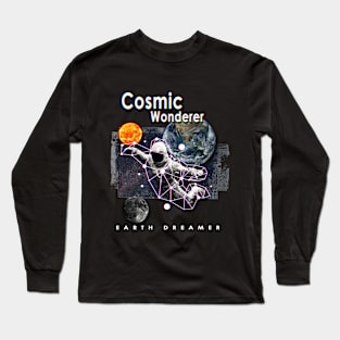 Cosmic Wanderer, Earth Dreamer Long Sleeve T-Shirt